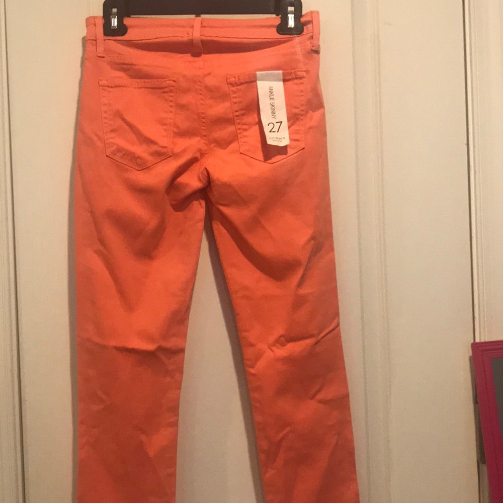 Just black jeans with tags soft orange skinny
